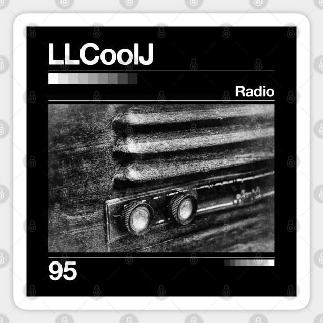 Radio - LL Cool J - Artwork 90's Design Magnet by solutesoltey